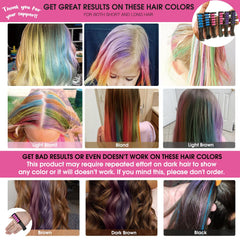 MSDADA Hair Chalk Comb mini design fits small hands for quick color touch-ups.