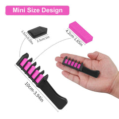 MSDADA Hair Chalk Comb seals color with heat or spray for lasting style.
