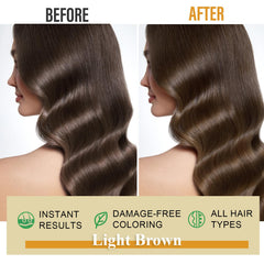 Msktasy champú colorante: aplicación fácil en casa para canas visibles.