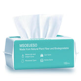 MSOEUESO: toallitas faciales de algodón desechables para limpieza suave.