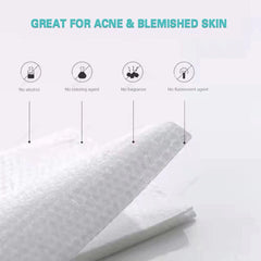 MSOEUESO: toallitas para limpieza facial y desmaquillado con algodón de calidad.