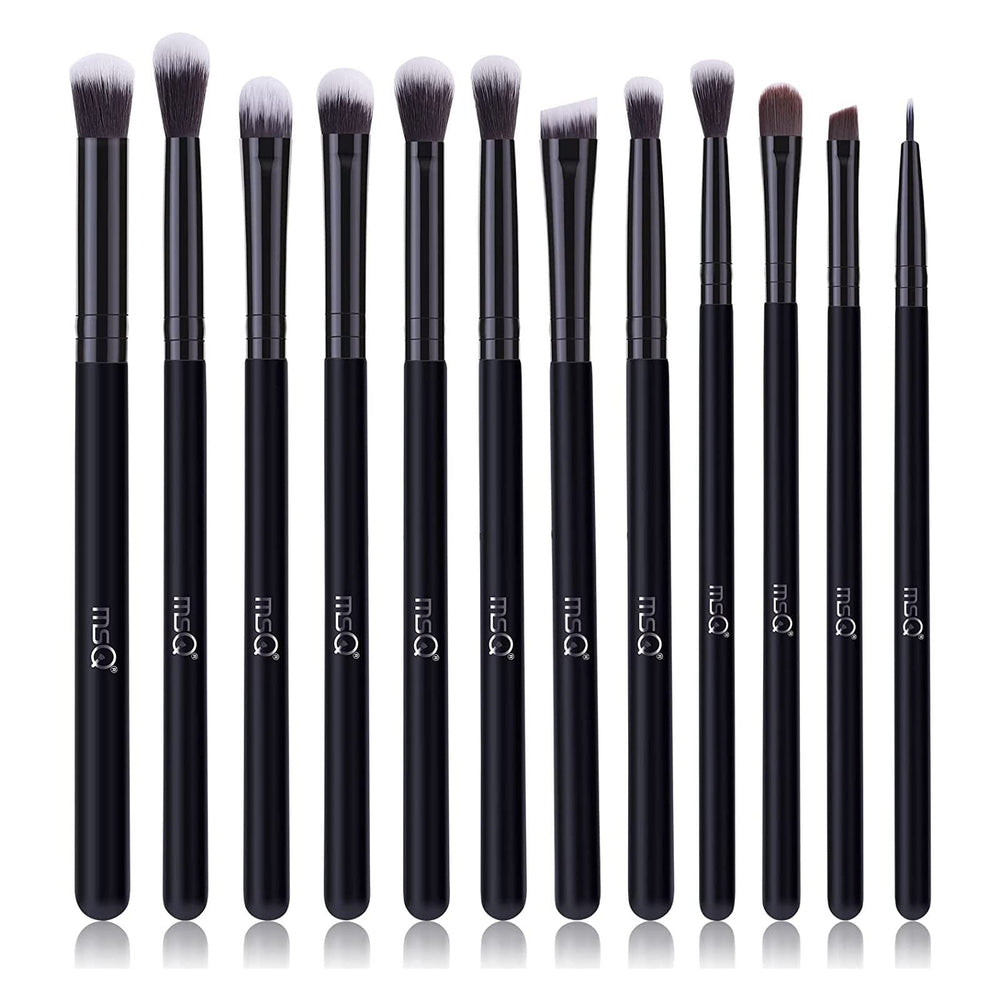 MSQ 12-piece eye makeup brush set for versatile eye looks and blending.