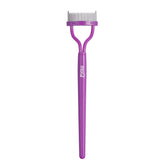 MSQ eyelash comb with cap protects teeth for portable use.