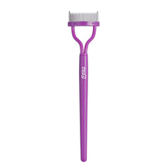 MSQ eyelash comb with cap protects teeth for portable use.