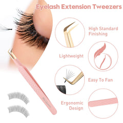 Ms.Queen precision lash tweezers offer ultra-tight grip for thin lashes.