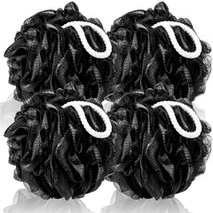 MTDLYICE esponja-loofah-xxl-100g-4-pack-negro: exfoliación suave en la ducha.