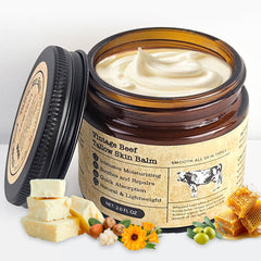 MTGBO Bálsamo de sebo de vaca con miel en envase de 2 oz para cuidado diario