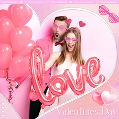MTLEE accesorios Valentine para fotomatón en eventos