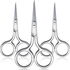 Mudder 3-pack nose scissors with narrow tips for precise trimming