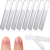 Mudder 8-piece nano glass nail files set in case—smooths natural nails on the go.