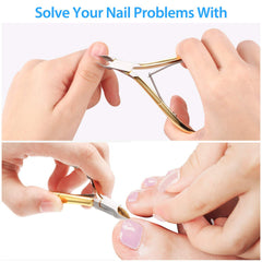 Mudder spring-loaded cuticle trimmer enabling easy, effort-saving manicures