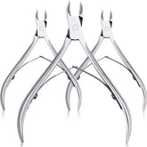 Mudder silver cuticle trimmer 3-pack with sharp blades for precise trimming.