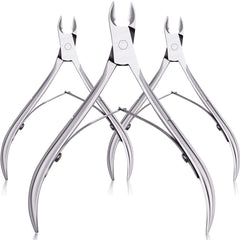 Mudder silver cuticle trimmer 3-pack with sharp blades for precise trimming.