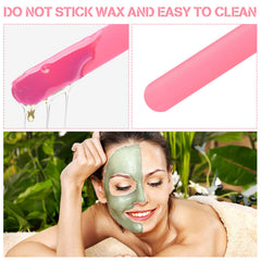 Mudder curved-surface wax spatula for even application on contours.