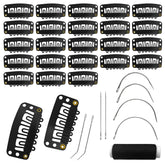 MUIIGOOD 25pcs snap clips for wigs provide secure hold and easy replacement.
