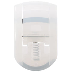 MUJI portable eyelash curler with slide design for easy pouch storage.