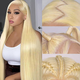 Mululi 30-inch 613 lace-front wig shows long natural flow for versatile styling