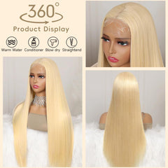 Mululi blonde 613 human hair wig ultra-soft and comfortable for daily wear