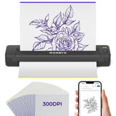 MUNBYN ITP06 300DPI print head delivers crisp tattoo stencils.