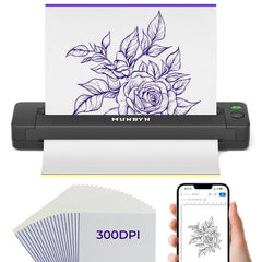 MUNBYN ITP06 300DPI print head delivers crisp tattoo stencils.