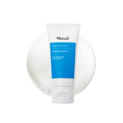 Murad Acne Control Clarifying Cleanser, botella visible, purifica poros y reduce grasa.