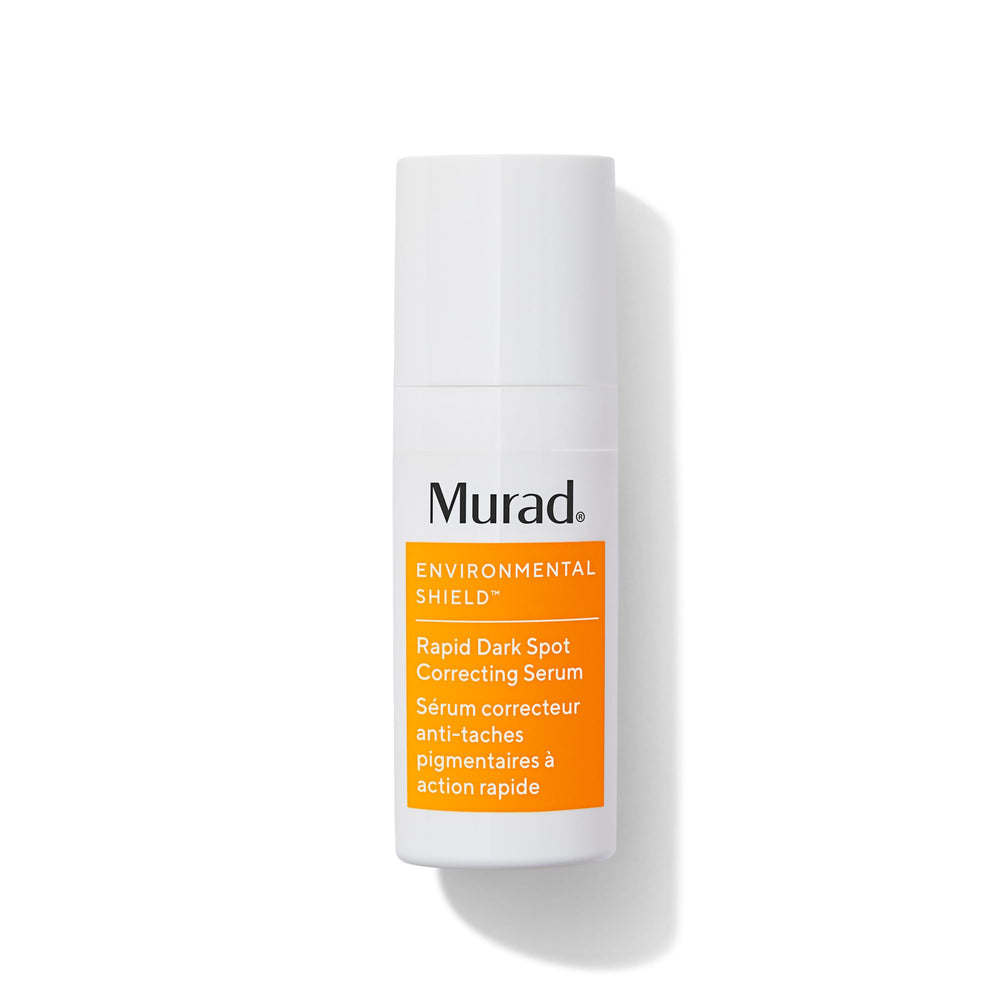 Murad Rapid Dark Spot Correcting Serum bottle, travel-friendly and designed to target visible dark spots.