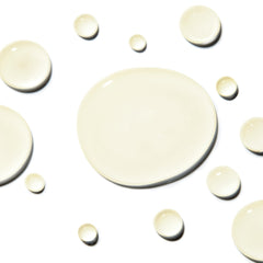 Close-up of serum texture suggests a lightweight, fast-absorbing formula.