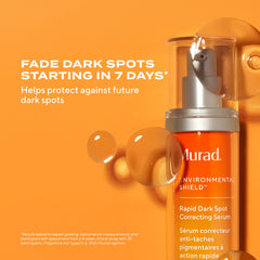 Murad Rapid Dark Spot Serum closeup showing smooth texture on skin.