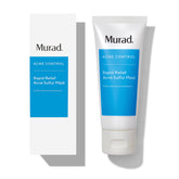 Murad Rapid Relief Acne Mask bottle showing sulfur-based formula for oil control
