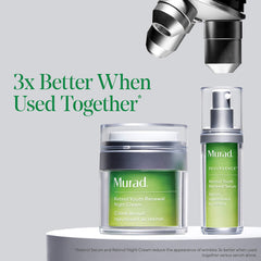 Murad Retinol Youth Renewal Serum swirl texture showing Hyaluronic Acid