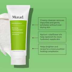 Murad crema: textura cremosa que se transforma en espuma rica para piel limpia.