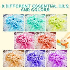 Bomba Muranshower de aroma a uva, colores vibrantes