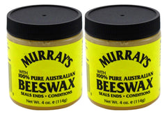 Murray's Beeswax hair styling application shows control and hold.