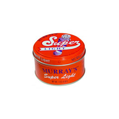Murray's Pomada Super Light en botella de 3 oz para control suave y brillo sutil.
