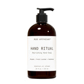Muse Apothecary Hand Ritual: botella de 16 oz para lavado suave y aromático.