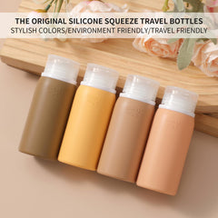 Muslish Apricot 10ml cream jars provide mini portions for creams and balms.