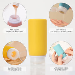 Muslish BPA-free travel containers made from safe, odor-free materials.