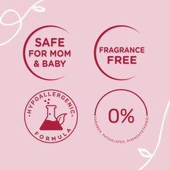 Mustela application image shows cream on torso for smooth, nourished skin.