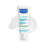 Mustela Stelatopia crema facial emoliente para pieles atópicas del bebé, calma irritación.