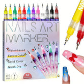 MUZAMOX nail art pen with 0.5mm tip for razor-sharp lines