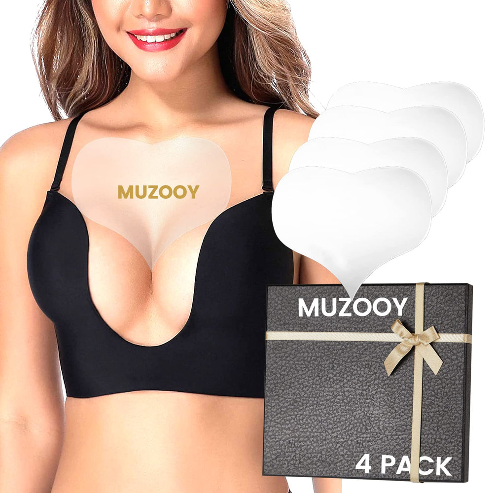 Parches de escote Muzooy, pack de cuatro, para suavizar arrugas.