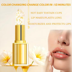 MVC Labial Cambio Color Oro Cristal, efecto brillo nacarado para un look radiante