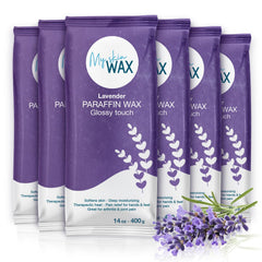 My Skin WAX lavender paraffin blocks ready for at-home spa sessions.