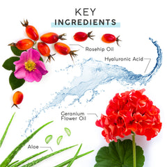 MyCHELLE Ultra Hyaluronic Serum applied to hand showing lightweight hydration.