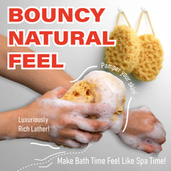 Exfoliación suave con la esponja myHomeBody para piel suave y limpia.