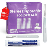 MyMed 14R Dermaplane razor pack front view for convenient at-home facial exfoliation