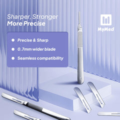 MyMed dermaplane razor for face pack view, ideal for at-home smoothing.