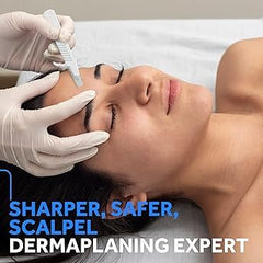 MyMed dermaplane razor grip with ergonomic handle for secure, comfortable use