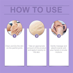 MYSQIHO Gel articulaciones purpura, masaje diario para lumbares.