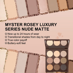 Fórmula resistente al agua de MYSTER ROSEY que dura hasta 12 horas.